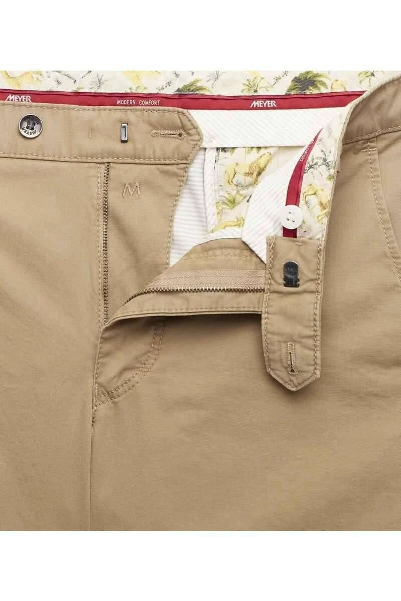 Meyer Modern Fit Herren Chino Camel,Einfarbig 4 Meyer Modern Fit Herren Chino Camel,Einfarbig – Bild 4