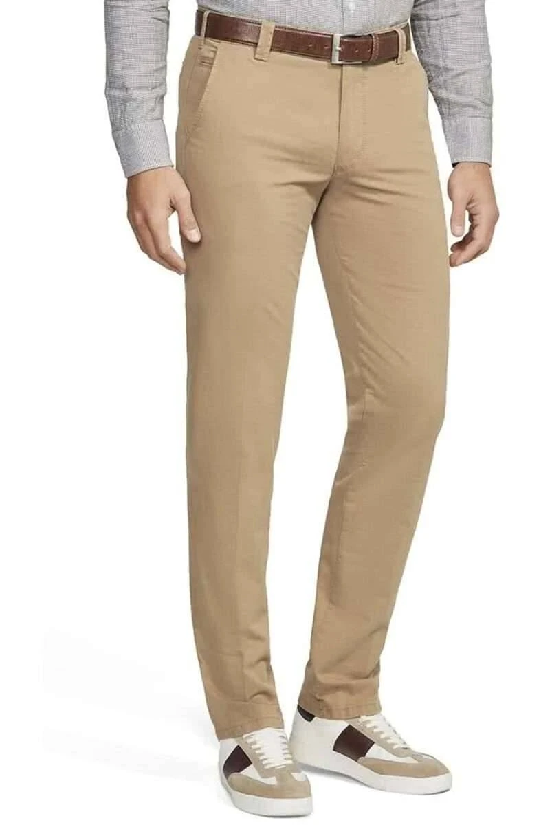 Meyer Modern Fit Herren Chino Camel,Einfarbig 1 Meyer Modern Fit Herren Chino Camel,Einfarbig