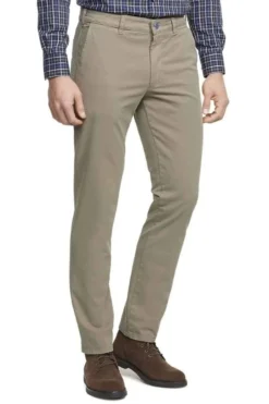 Meyer M5 Regular Fit Herren Chino Beige,Einfarbig