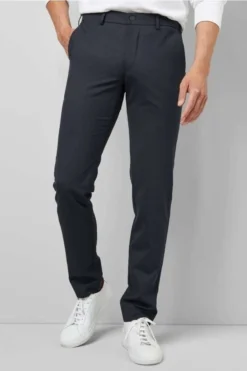 Meyer M5 Regular Fit Herren Chino Navy,Einfarbig