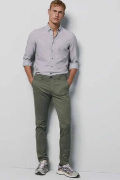Meyer M5 Slim Fit Herren Chino Dunkelgrün,Einfarbig -Ausgewählte Bekleidungsgeschäfte MY M5FIT1 6008 26 8 800 1200x1200