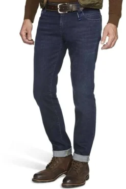 Meyer M5 Slim Fit Five-Pocket Herren Jeans Blau