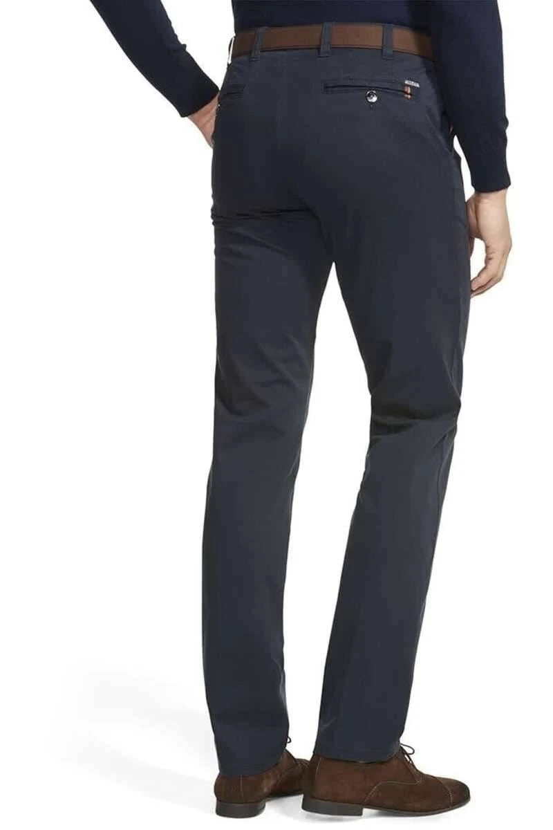 Meyer Modern Fit Herren Chino Marine,Einfarbig 2 Meyer Modern Fit Herren Chino Marine,Einfarbig – Bild 2