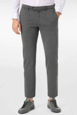 Pierre Cardin Jersey Slim Fit Herren Chino Grau,Einfarbig