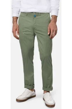 Pierre Cardin Lyon Tapered Fit Herren Chino Grün,Einfarbig