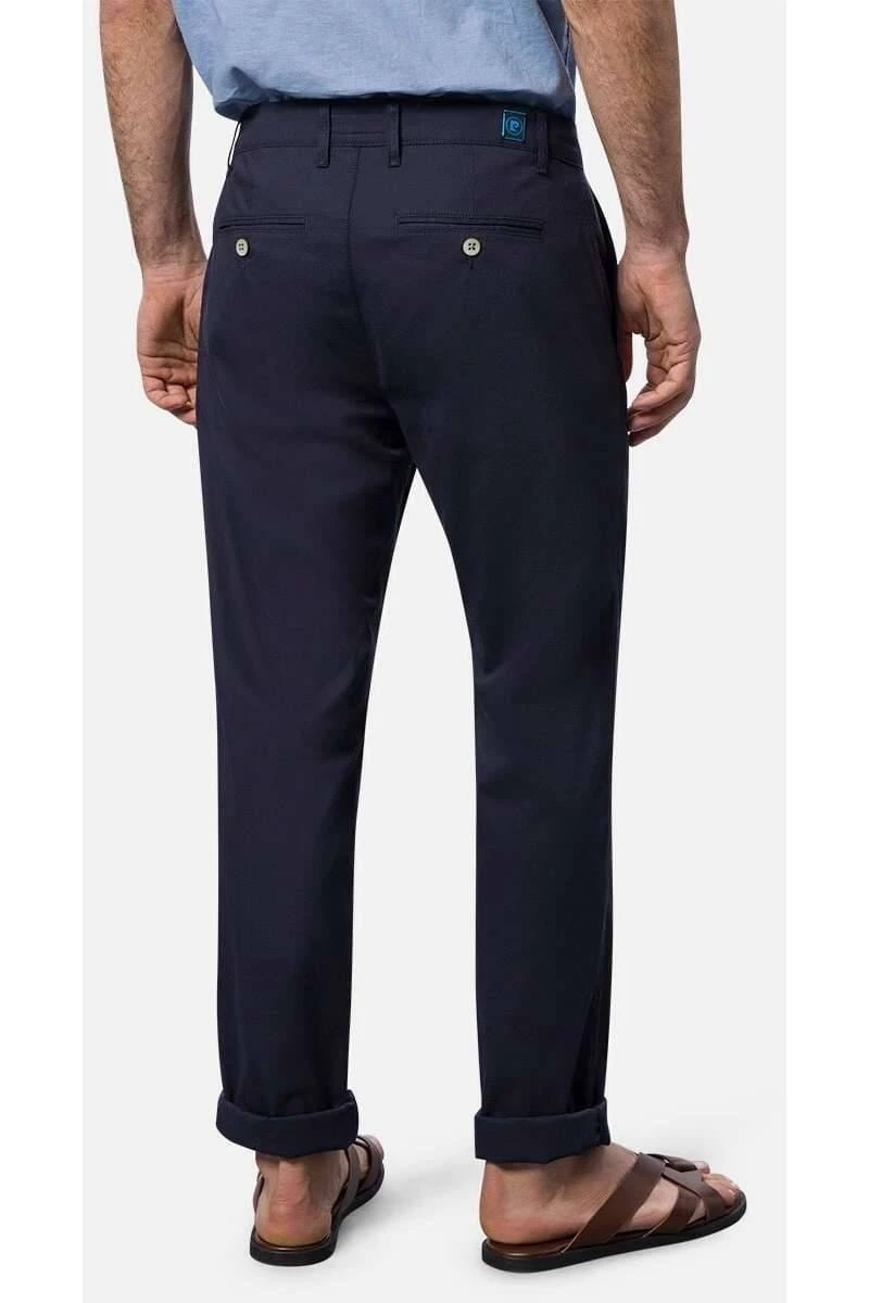 Pierre Cardin Lyon Tapered Fit Herren Chino Marine,Einfarbig 2 Pierre Cardin Lyon Tapered Fit Herren Chino Marine,Einfarbig – Bild 2