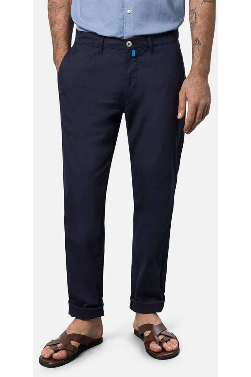 Pierre Cardin Lyon Tapered Fit Herren Chino Marine,Einfarbig 1 Pierre Cardin Lyon Tapered Fit Herren Chino Marine,Einfarbig