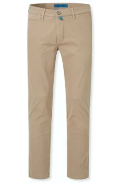 Pierre Cardin Lyon Tapered Fit Herren Chino Braun,Einfarbig