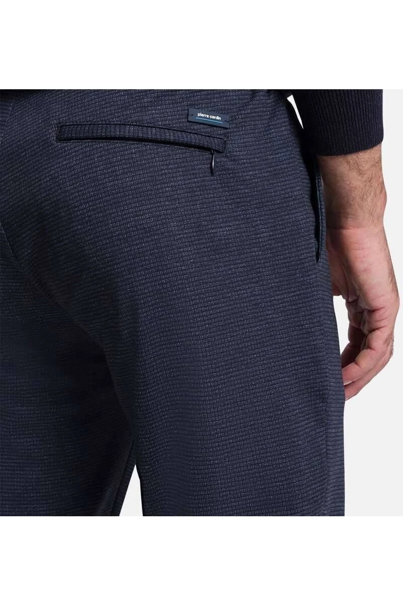 Pierre Cardin Traveller Modern Fit Herren Chino Marine,Kariert 3 Pierre Cardin Traveller Modern Fit Herren Chino Marine,Kariert – Bild 3