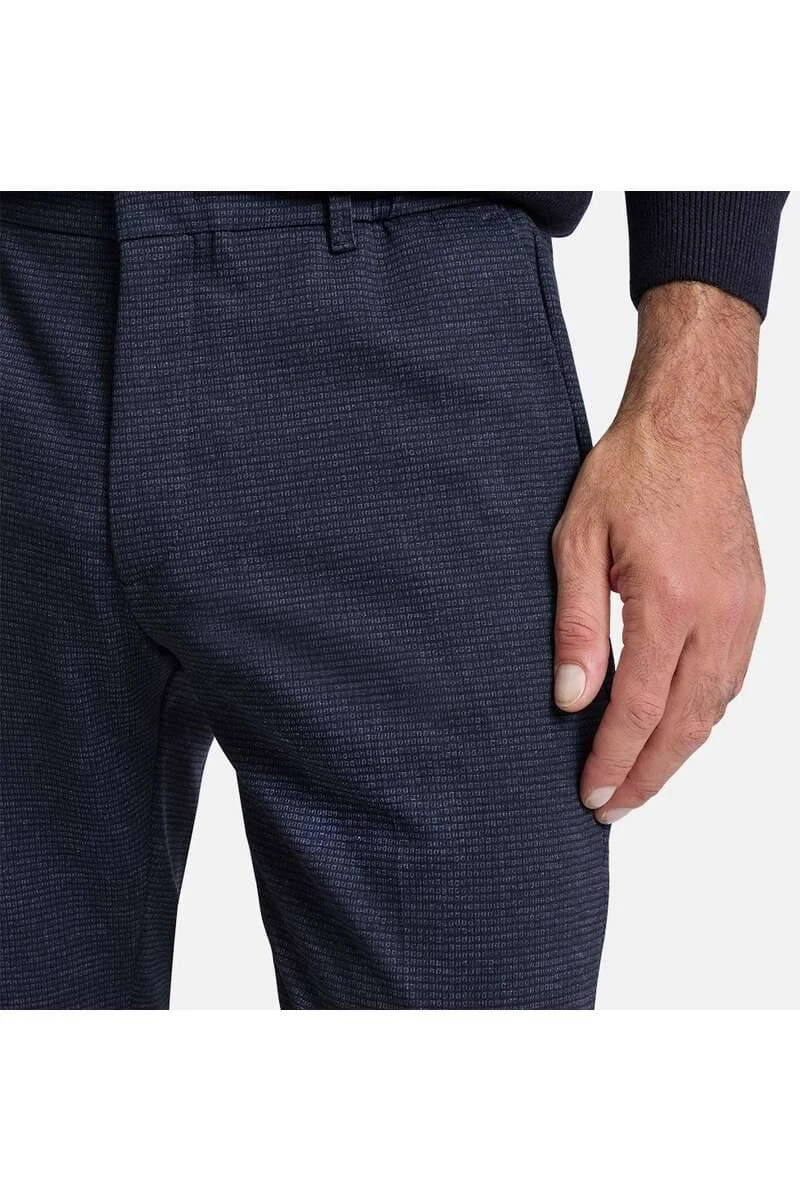 Pierre Cardin Traveller Modern Fit Herren Chino Marine,Kariert 4 Pierre Cardin Traveller Modern Fit Herren Chino Marine,Kariert – Bild 4