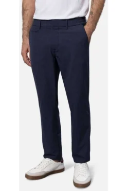 Pierre Cardin Lyon Modern Fit Herren Chino Marine,Kariert