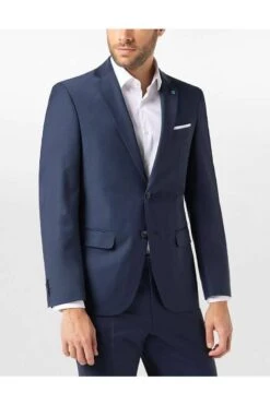 Pierre Cardin Grant Regular Fit Herren Sakko2-Knopf Blau