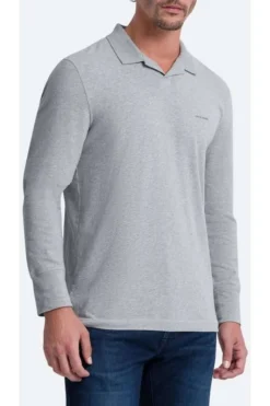 Pierre Cardin Modern Fit Longsleeve Poloshirt Grau, Einfarbig -Ausgewählte Bekleidungsgeschäfte PC C5 30054 3020 9102 8 800 1200x1200