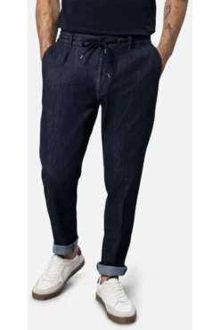 Pierre Cardin Lyon Tapered Fit Herren Chino Blau,Einfarbig