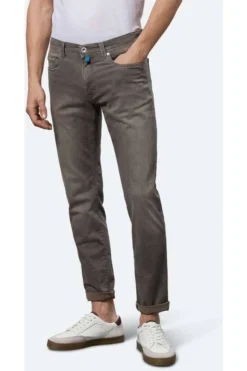 Pierre Cardin Lyon Tapered Fit Five-Pocket Herren Jeans Braun