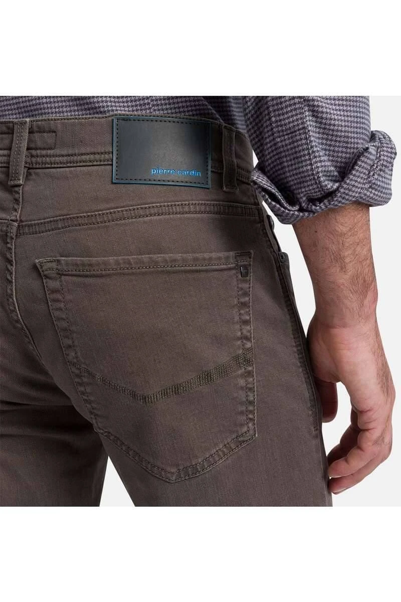 Pierre Cardin Lyon Tapered Fit Five-Pocket Herren Jeans Dunkelbraun 4 Pierre Cardin Lyon Tapered Fit Five-Pocket Herren Jeans Dunkelbraun – Bild 4