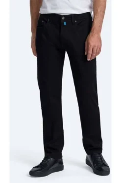 Pierre Cardin Lyon Futureflex Tapered Fit Five-Pocket Herren Jeans Schwarz