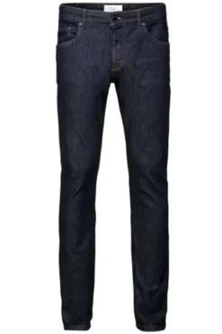 Profuomo Sky Blue Slim Fit Five-Pocket Herren Jeans Indigo