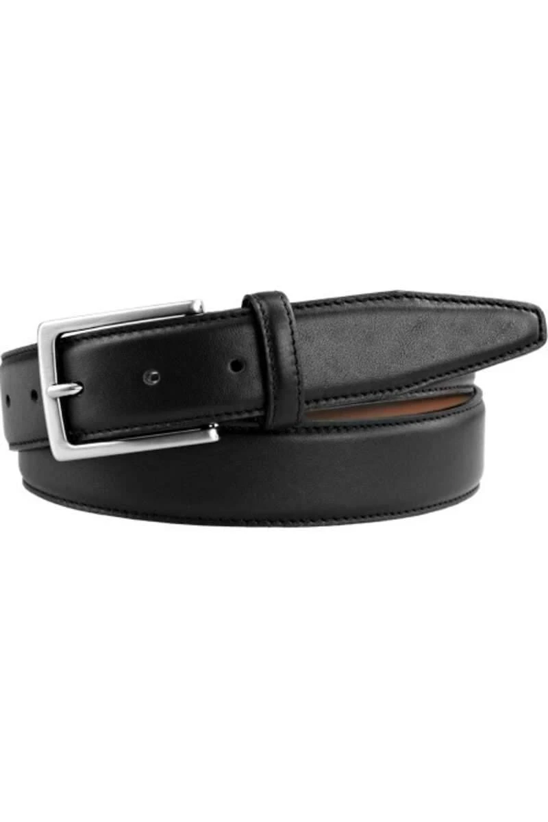 Profuomo Herren Gürtel Aus Kalbsleder3,5 Cm Schwarz, Einfarbig 1 Profuomo Herren Gürtel Aus Kalbsleder3,5 Cm Schwarz, Einfarbig
