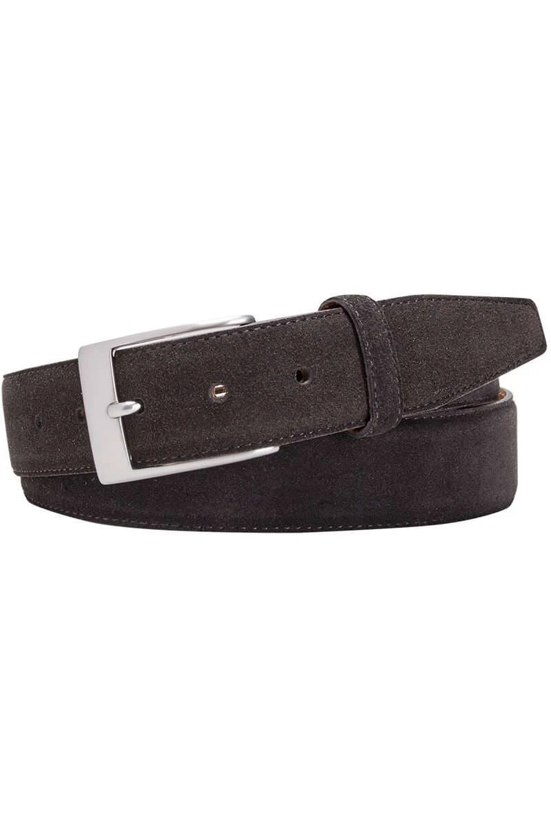 Profuomo Herren Gürtel Aus Wildleder3,5 Cm Dunkelbraun, Einfarbig 1 Profuomo Herren Gürtel Aus Wildleder3,5 Cm Dunkelbraun, Einfarbig