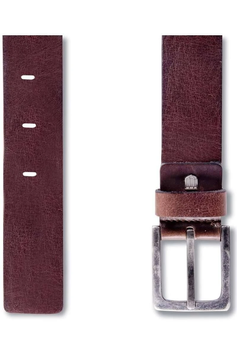 Profuomo Herren Gürtel Aus Echt Leder4,0 Cm Dunkelbraun, Melange 2 Profuomo Herren Gürtel Aus Echt Leder4,0 Cm Dunkelbraun, Melange – Bild 2