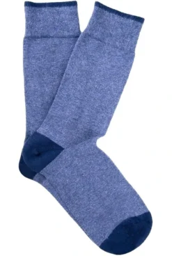 Profuomo Originale Herren Socken Doppelpackblau, Einfarbig