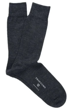 Profuomo Originale Herren Socken Grau, Einfarbig