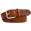 Profuomo Herren Gürtel Aus 100% Echtleder4,0 Cm Cognac, Einfarbig