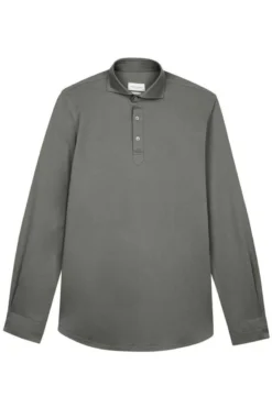 Profuomo Slim Fit Poloshirt Grün, Einfarbig