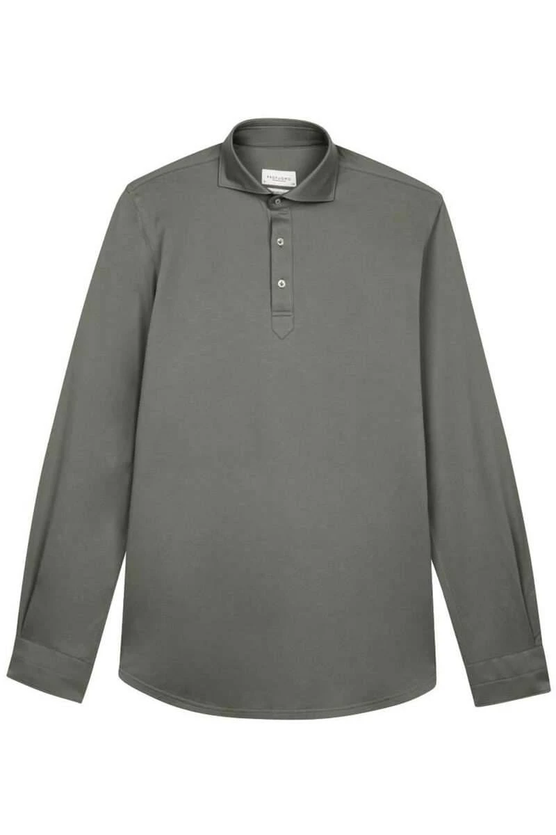 Profuomo Slim Fit Poloshirt Grün, Einfarbig 1 Profuomo Slim Fit Poloshirt Grün, Einfarbig