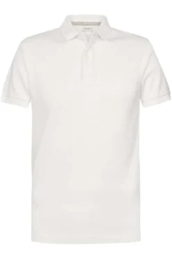 Profuomo Regular Fit Poloshirt Weiss, Einfarbig