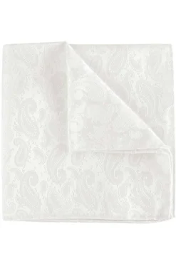 Profuomo EinstecktuchOff White, Gemustert