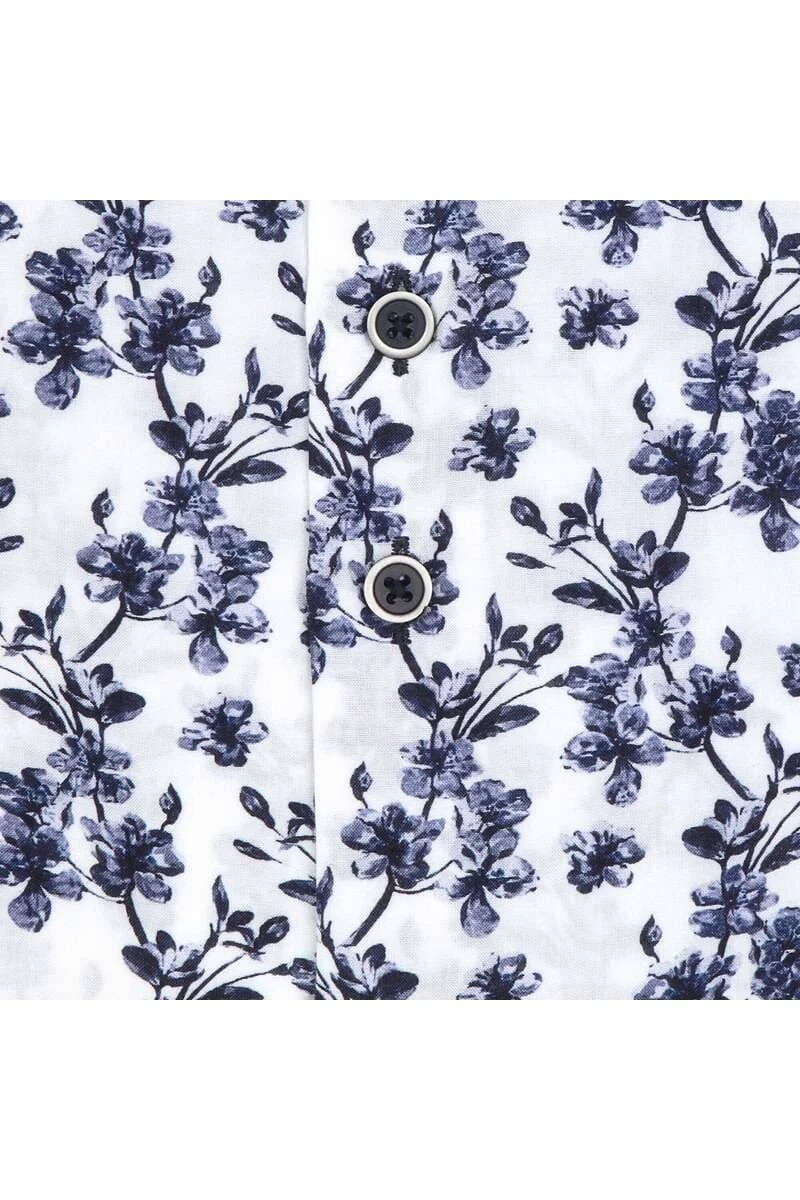 R2 Amsterdam Modern Fit Hemd Blau, Gemustert 3 R2 Amsterdam Modern Fit Hemd Blau, Gemustert – Bild 3