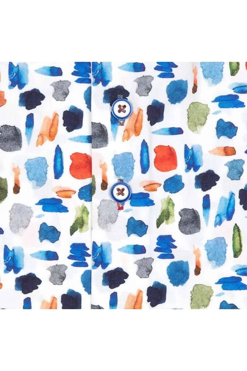 R2 Amsterdam Modern Fit Hemd Blau/rot/weiss, Gemustert 3 R2 Amsterdam Modern Fit Hemd Blau/rot/weiss, Gemustert – Bild 3