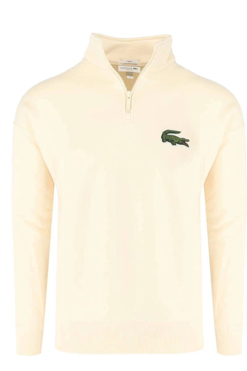 Lacoste Classic FitSweatshirt Zip Ecru 1 Lacoste Classic FitSweatshirt Zip Ecru